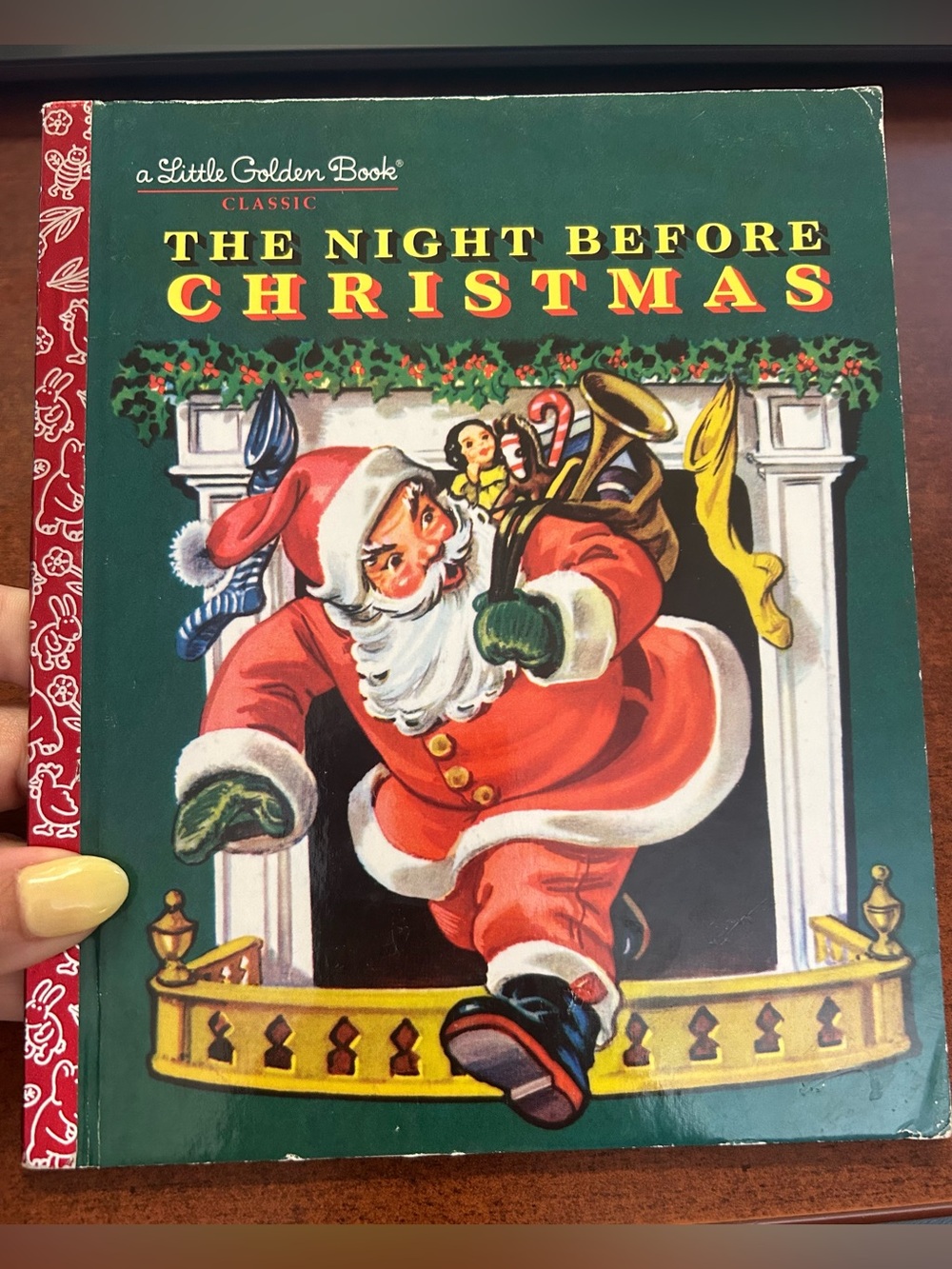Little Golden Book Classic - The Night Before Christmas - Green & Red Cover